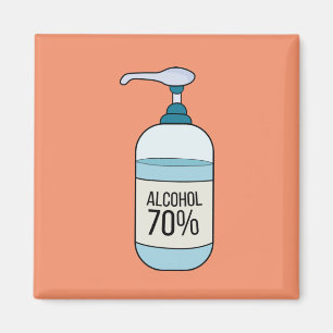 70%アルコールのハンドサニタイザゲル マグネット
