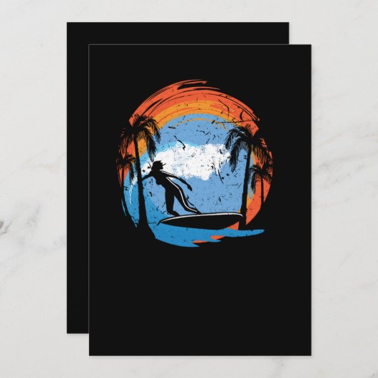 70.サーフィンサーファーガールサーファーガールサーフボードサンス セーブザデート (正面/裏面)