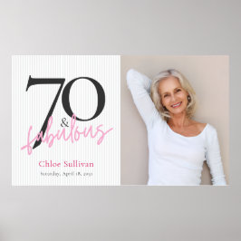 70 ファブリカス 写真 70歳の誕生日パーティー ポスター