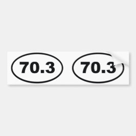 70.3マイルハーフトライアスロン バンパーステッカー