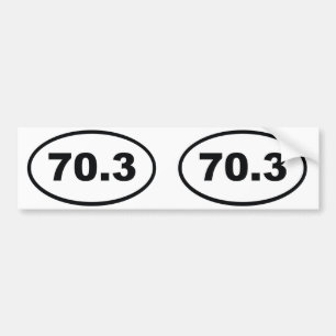 70.3マイルハーフトライアスロン バンパーステッカー