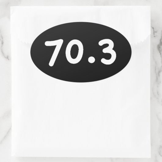 70.3 楕円形シール (バッグ)