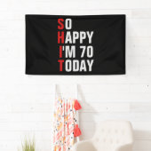 70 70th誕生日バナー/背景 横断幕 (インサイチュ)