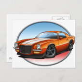 70-73オレンジW Camaro.png ポストカード (正面/裏面)