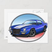 70-73青Wカマロ.png ポストカード (正面/裏面)