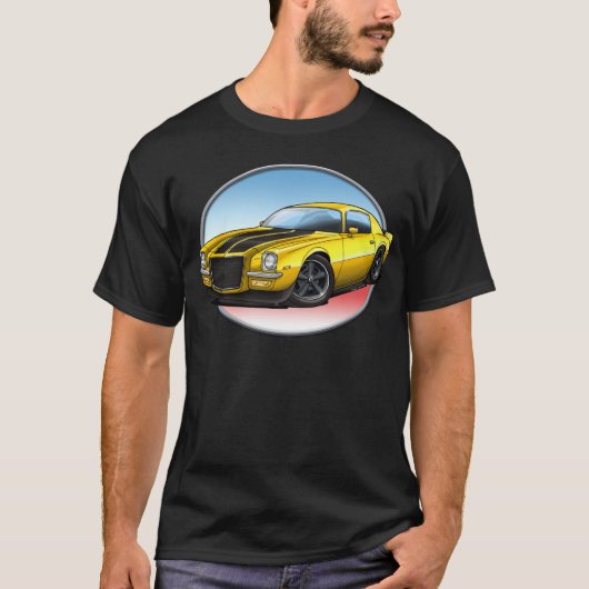 70-73黄色いB Camaro.png Tシャツ (正面)