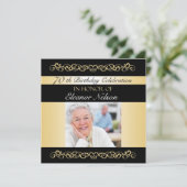 70~79バースデーパーティ招待状(写真付き) 招待状 (スタンド正面)