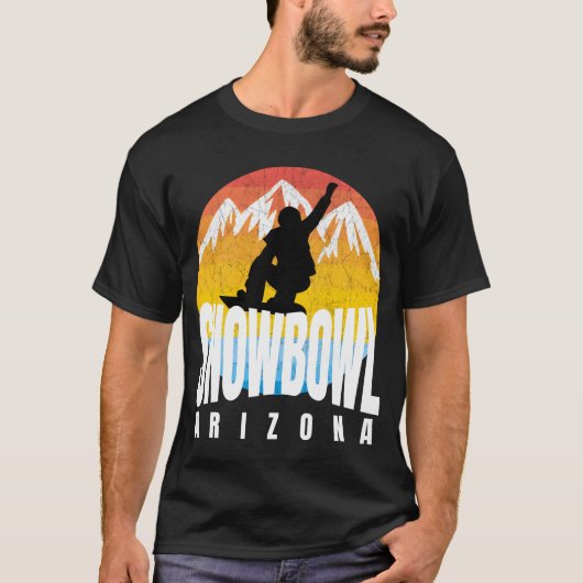 70~80年代のスノーボウラー スノーボウル アリゾナ Tシャツ (正面)