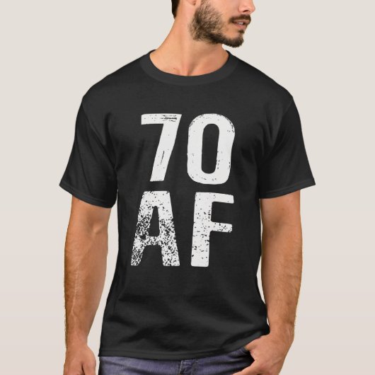 70 AFヴィンテージ70th誕生日T型 Tシャツ (正面)