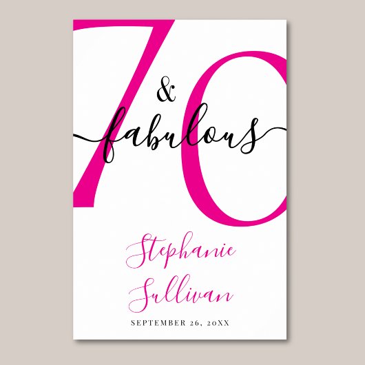 70 And Fabulous Birthday Party  ポスター
