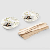 70 and Fabulous Gold Glitter Photo 70th Birthday  ハンドファン (組立なし)