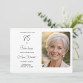 70 and Fabulous Photo 70th Birthday Party 招待状 (スタンド正面)