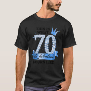 70 & Fabulous Iブルーホワイトパーティーグループキャンディドフォト Tシャツ
