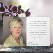 70 & Fabulous Orchid Photo Birthday Greeting Card カード