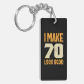 70 Good 70誕生日ギフト キーホルダー (正面左)