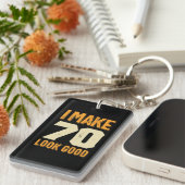 70 Good 70誕生日ギフト キーホルダー (正面右)