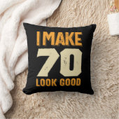70 Good 70誕生日ギフト クッション (ブランケット)