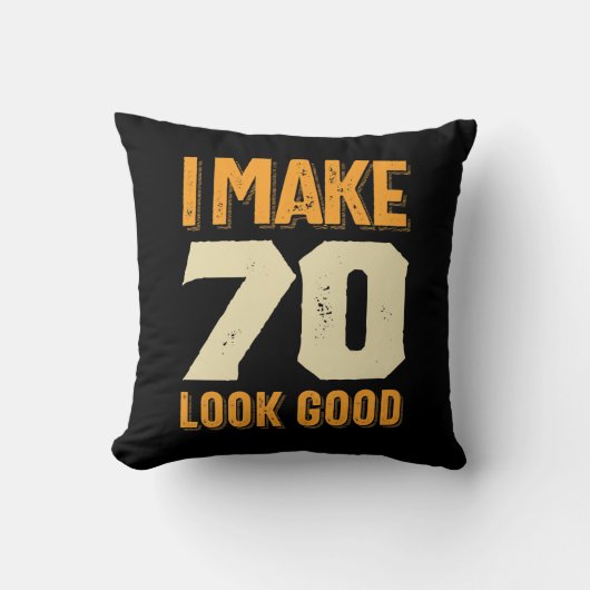 70 Good 70誕生日ギフト クッション (正面)