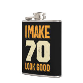 70 Good 70誕生日ギフト フラスク (左)