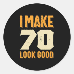70 Good 70誕生日ギフト ラウンドシール