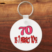 70 is 7パーフェクト10's (PINK) キーホルダー (正面)