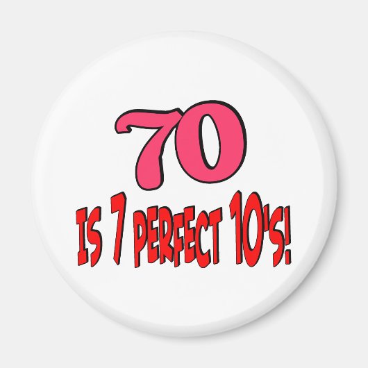 70 is 7パーフェクト10's (PINK) マグネット (正面)