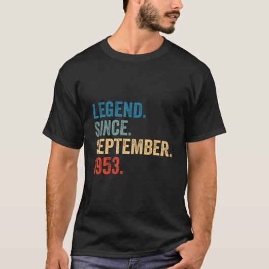 70 Legend Since September 1953 70Th Tシャツ (正面)