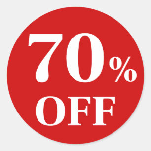 70%OFF 赤背景 クラシック ラウンドステッカー ラウンドシール