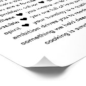 70 Reasons We Love You Photo Collage Keepsake Gift ポスター (コーナー)