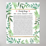 70 reasons why we love you birthday foliage ポスター<br><div class="desc">This is a DO IT YOURSELF XX Reasons why we love you. roses reasons we love you,  editable 50 Reasons,  60th birthday,  editable,  80th birthday,  memories,  love you,  mom,  retire You can edit the main body text. Designed by The Arty Apples Limited</div>