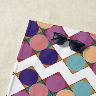 70’s checkerboard pattern ビーチタオル