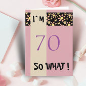 70 Soどのようなおもしろい引用文70番目の誕生日フローラ カード