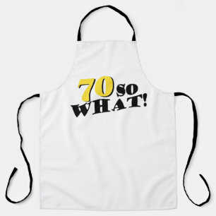 70 So何おもしろいことわざ70モダン誕生日 エプロン