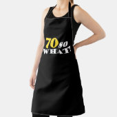 70 So What おもしろい Blackモダン 70誕生日 エプロン (インサイチュ)