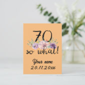 70 So What - 70おもしろい誕生日 シーズンポストカード (スタンド正面)