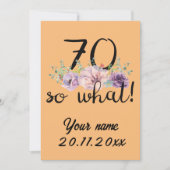 70 So What - 70おもしろい誕生日 招待状 (正面)