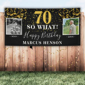 70 So What Before After Photo 70th Birthday Party 横断幕