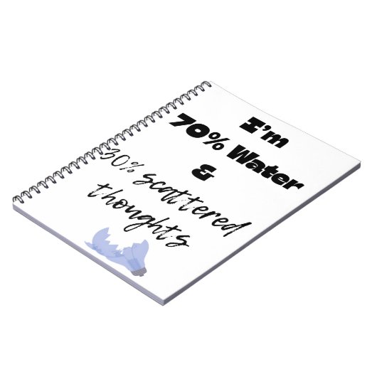 70% water and 30% scattered thoughts  ノートブック (左側)