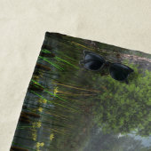 70"x35"ビーチタオル、「静かな夜明け」 ビーチタオル (インサイチュ)