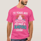 70 Year Old Camping Legend Scout 70Birthday Camper Tシャツ (正面)