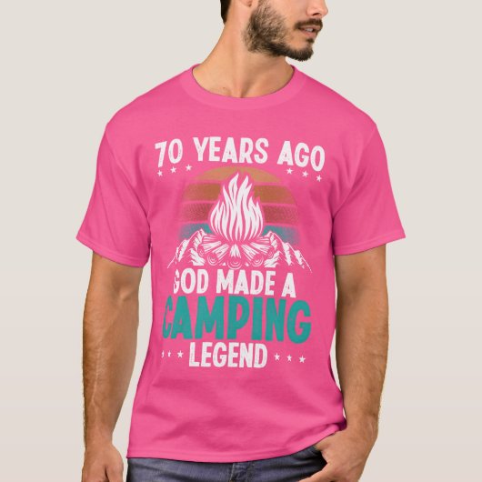 70 Year Old Camping Legend Scout 70Birthday Camper Tシャツ (正面)