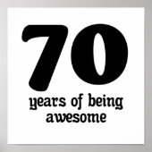 70 years of being awesome ポスター (正面)
