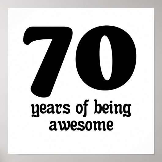 70 years of being awesome ポスター (正面)
