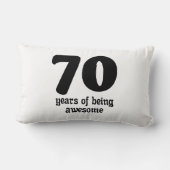 70 years of being awesome ランバークッション (裏面)