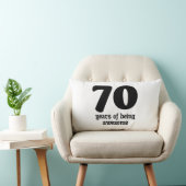70 years of being awesome ランバークッション (椅子)