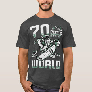 70 Years Out Of This World, 70th Birthday Skater A Tシャツ