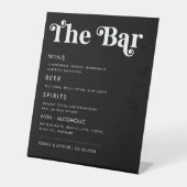 70sお洒落レトロスクリプ結婚トのバードリンク 台座サイン (正面)