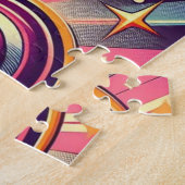 70sアーポップ・アートのトハート/バレンタインのマグカップ ジグソーパズル (側面)