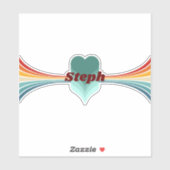 70sインスパイアレトロレインボーストライプズ シール (シート)