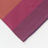 70sカラフルレトロストライプのストライプ数 フリースブランケット (角)